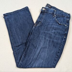 Women's Levi's 505 Straight Leg Stretch Jeans Medium Wash Size 16 35x28.5
